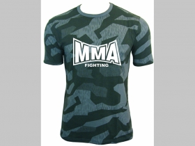 MMA  nočný maskáč-Nightcamo SPLINTER, pánske tričko 100%bavlna